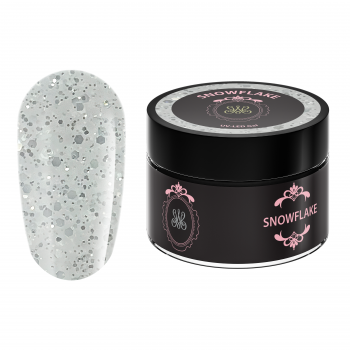 Glitter Builder Gel Snowflake - 15ML